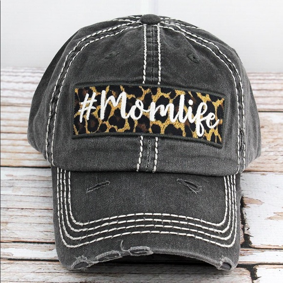 dragonfly lane jewelry Accessories - #momlife distressed baseball hat!